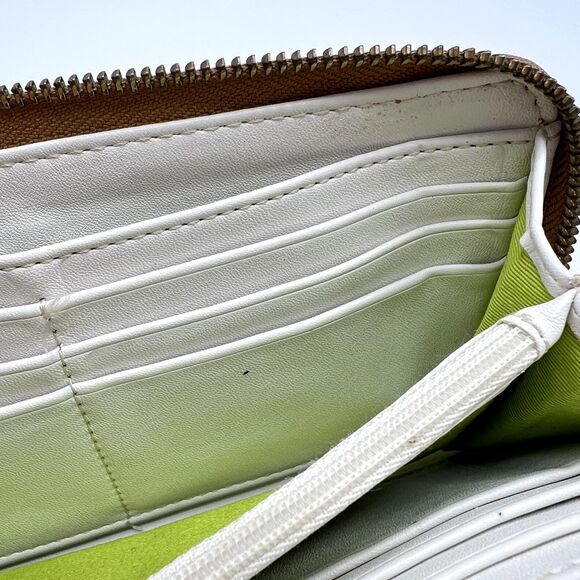 Fossil Tessa Wallet Zip Around Clutch Lime/Natural Gymnast/Diver Print SWL1311 - Picture 14 of 14